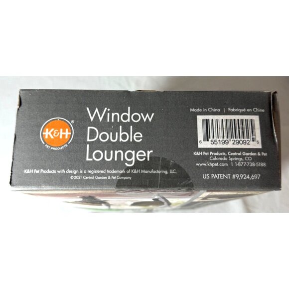 K&H Window Double Lounger For Cats 23" x 12" Sturdy Steel Frame Easy Installatio - Picture 6 of 6
